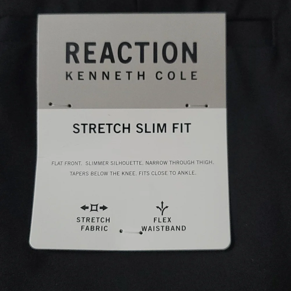 Kenneth Cole Flex‎ Slim Fit Solid Performance Dress Pants Men's 40x30 NWT
